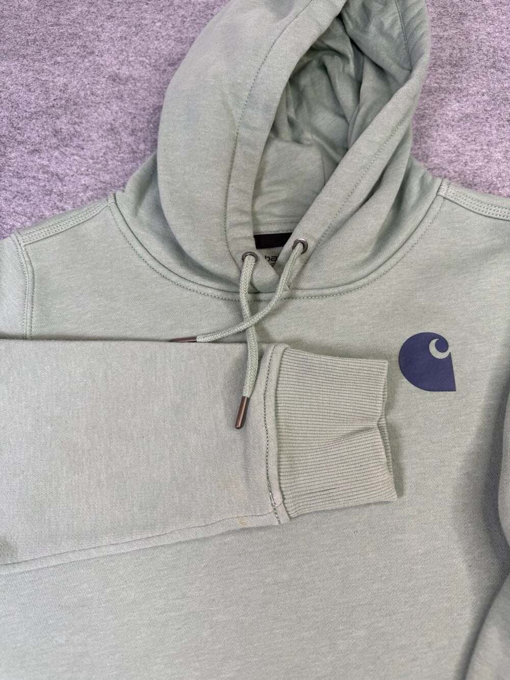 Carhartt 102791-GAO Women's Clarksburg Graphic Sleeve Pullover Sweatshirt Sz XS